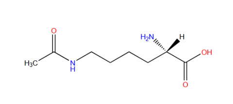 Image showing the ChemDraw Structure of Nε-Acetyl-L-lysine