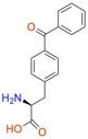 Image showing the ChemDraw Structure of p-benzoyl-l-phenylalanine