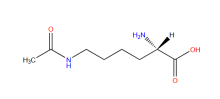 Image showing the ChemDraw Structure of Nε-Acetyl-L-lysine