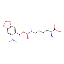  N-epsilon-((1-(6-nitrobenzo[d][1,3]dioxol-5-yl)ethoxy)carbonyl)-L-lysine