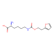 (2S)-2-amino-6-[2-(furan-2-yl)ethoxycarbonylamino]hexanoic acid